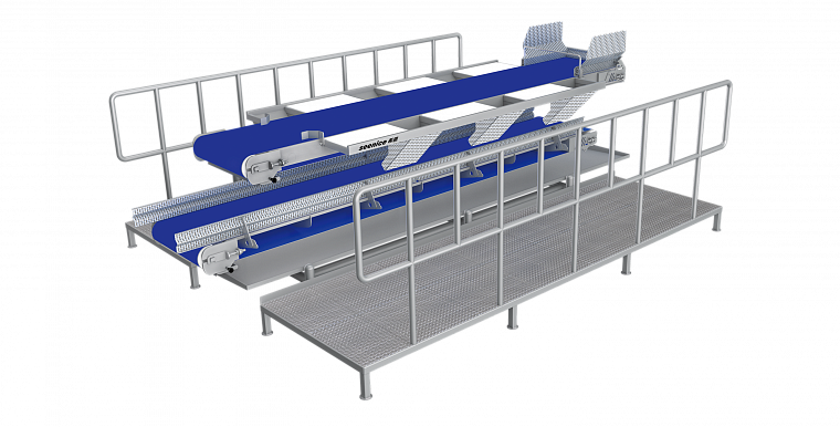 Инспекционный конвейер с освещением Seenice PTX-6D