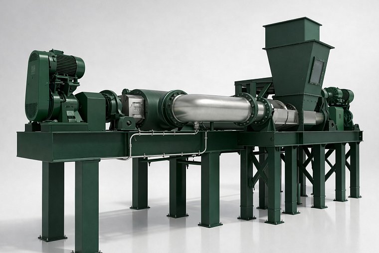 Установка непрерывного гидролиза пера Greenmech