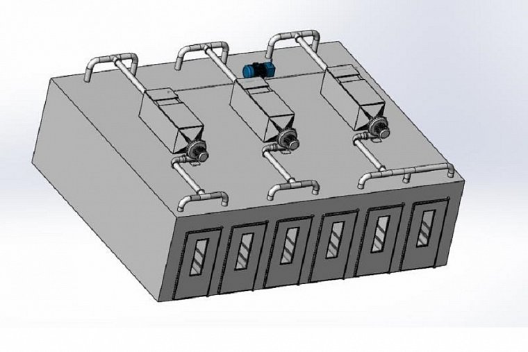 Расстоечная камера для тележек AOCNO